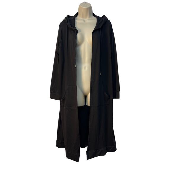 Cyrus Women’s Long‎ Sleeve Open Front Hooded Duster with Pockets XL - Picture 1 of 6